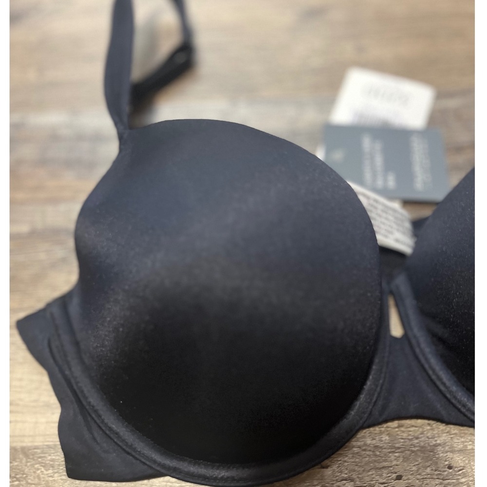 Parisian Intimates Black Light Lined Balconette Bra 32DD Underwire 2008B300 NEW - Picture 3 of 9